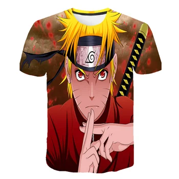

3D Naruto clothes Summer New Japan Anime Uchiha Sasuke Itachi T Shirt children O-Neck Cartoon Tee Tops boys girls Cool Harajuku