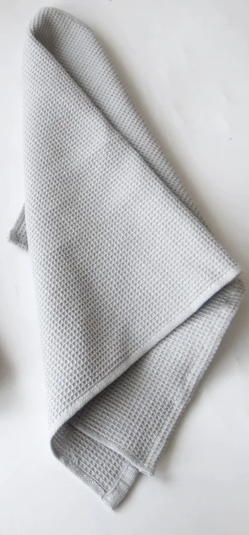 Light Grey 5 шт./партия, столовая салфетка, большие льняные салфетки, хлопчатобумажный, Вафельный Рисунок, вышивка, блюдо, полотенце, кухонное полотенце тряпка, чайное полотенце - Цвет: Light Grey