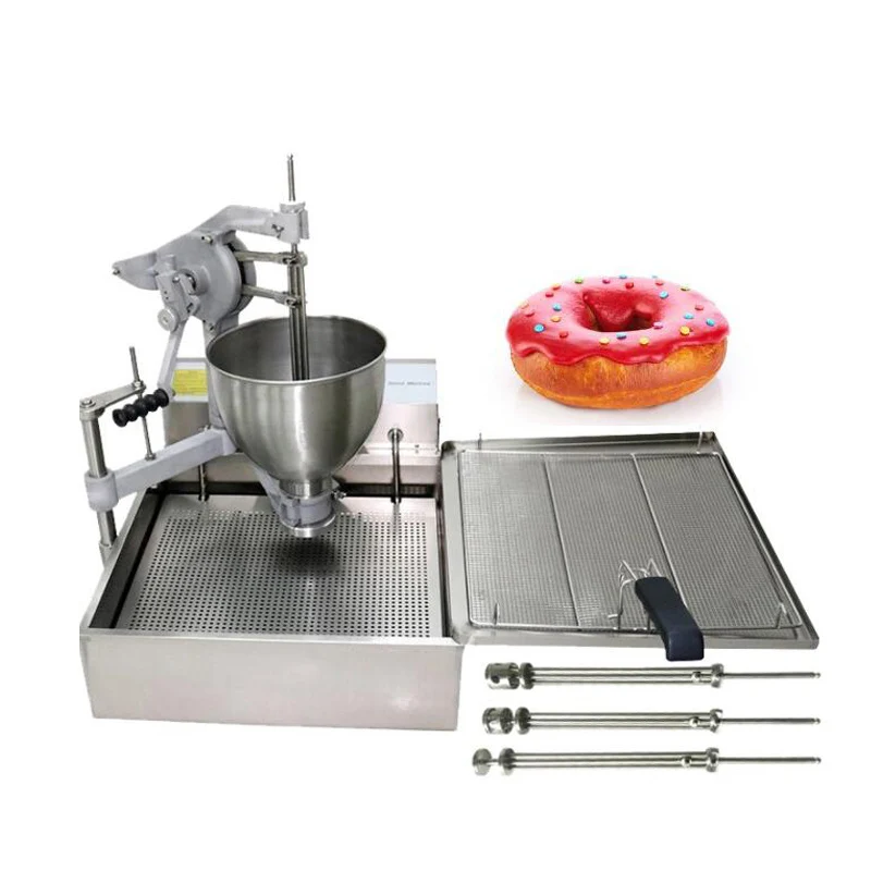 

Turn Over Electrical Automatic Donut Machine Ball Shape Donut Making Machine machines to make donuts