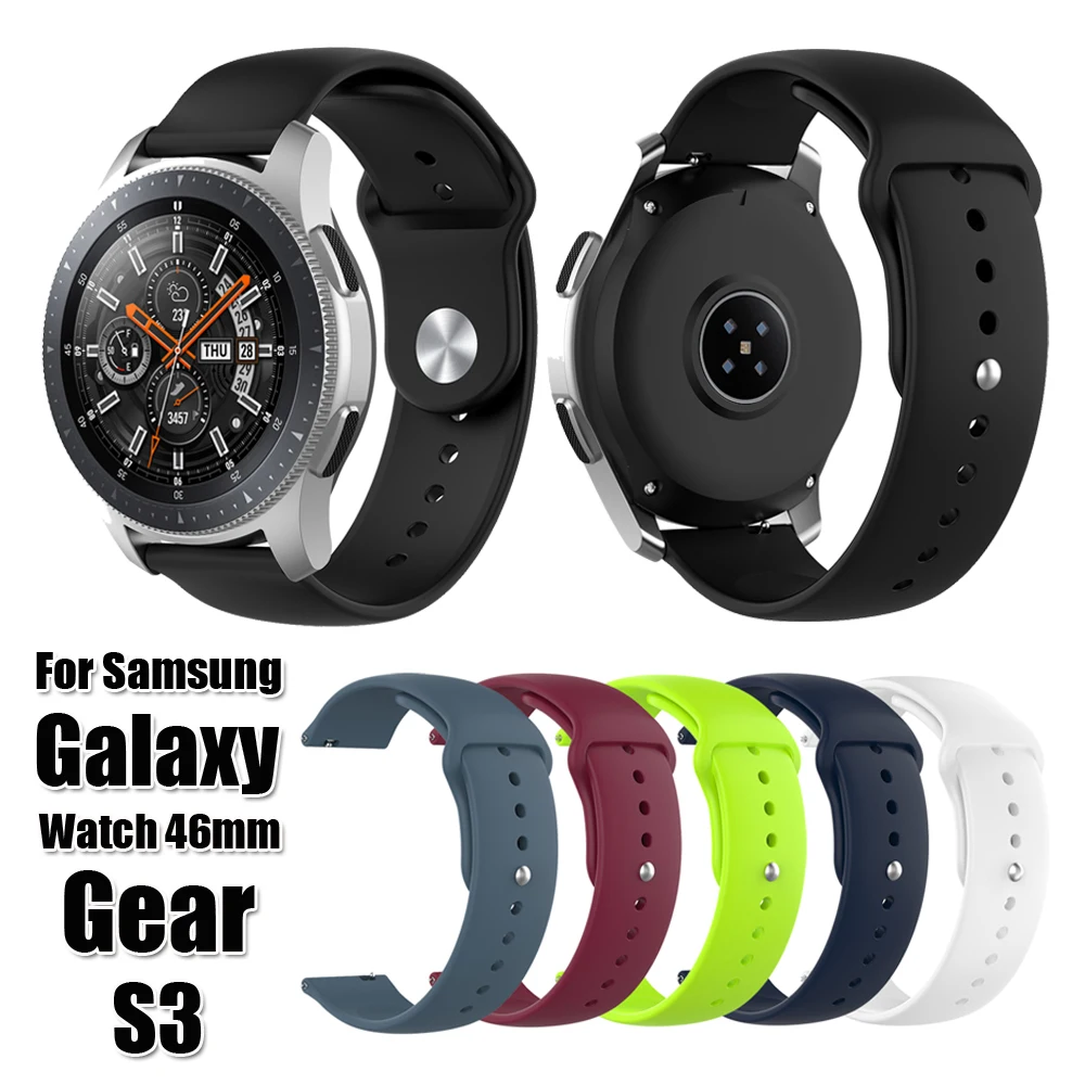 Классический силикон ремешок 22 мм ремешок Браслеты Для samsung gear S3 Galaxy Watch 46 мм Huami Amazfit GTR 47 мм