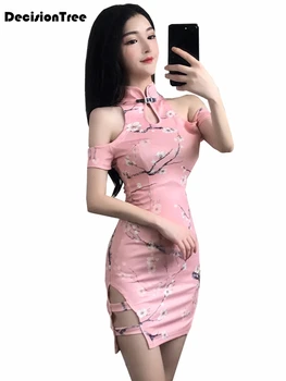 

2020 Chinese Dress sexy party cheongsam vintage chinese style womens wedding qipao evening dress elegant robe retro vestidos