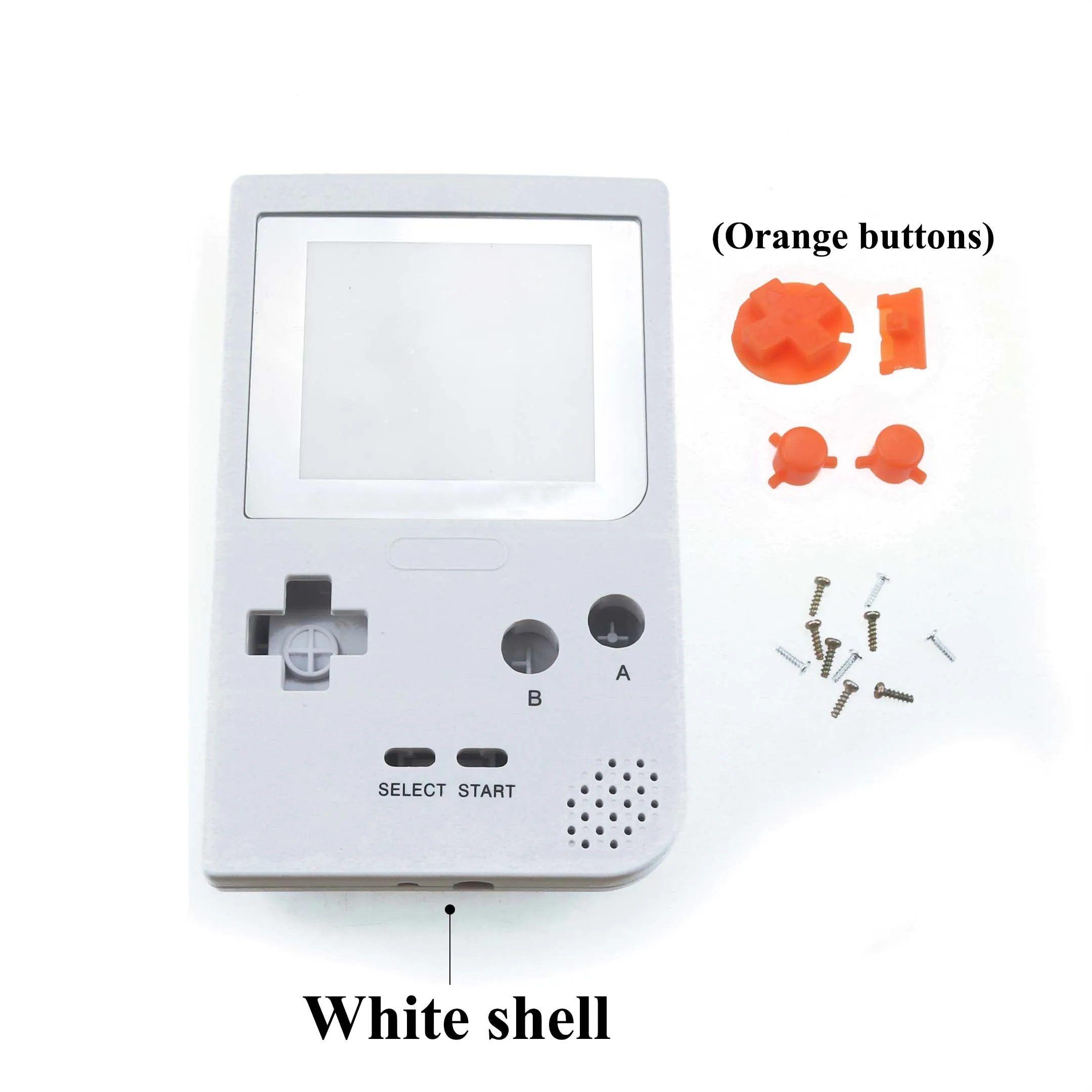 YuXi полный корпус оболочка Крышка для NAND для Gameboy для GBP Ремонт Часть корпус оболочка Пакет с пластиковым экраном+ кнопки комплект