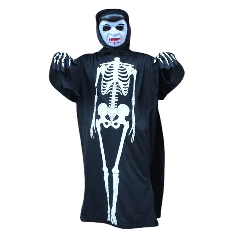 cosplay children's Halloween horror costume costume party adult skeleton clothing skull thriller skeleton ghost clothing