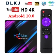 

2021 top Smart TV Box H96 MAX RK3318 Android 9.0 9 4K Youtube Media player 4GB 32GB 64GB H96MAX TVBOX Android TV Set top box