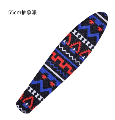 Style C Skateboard Sticker Small Fishboard Individual Customized Precision Steel Sand Paper Skate Design Wear Resisting Replace Banana - Цвет: Style C