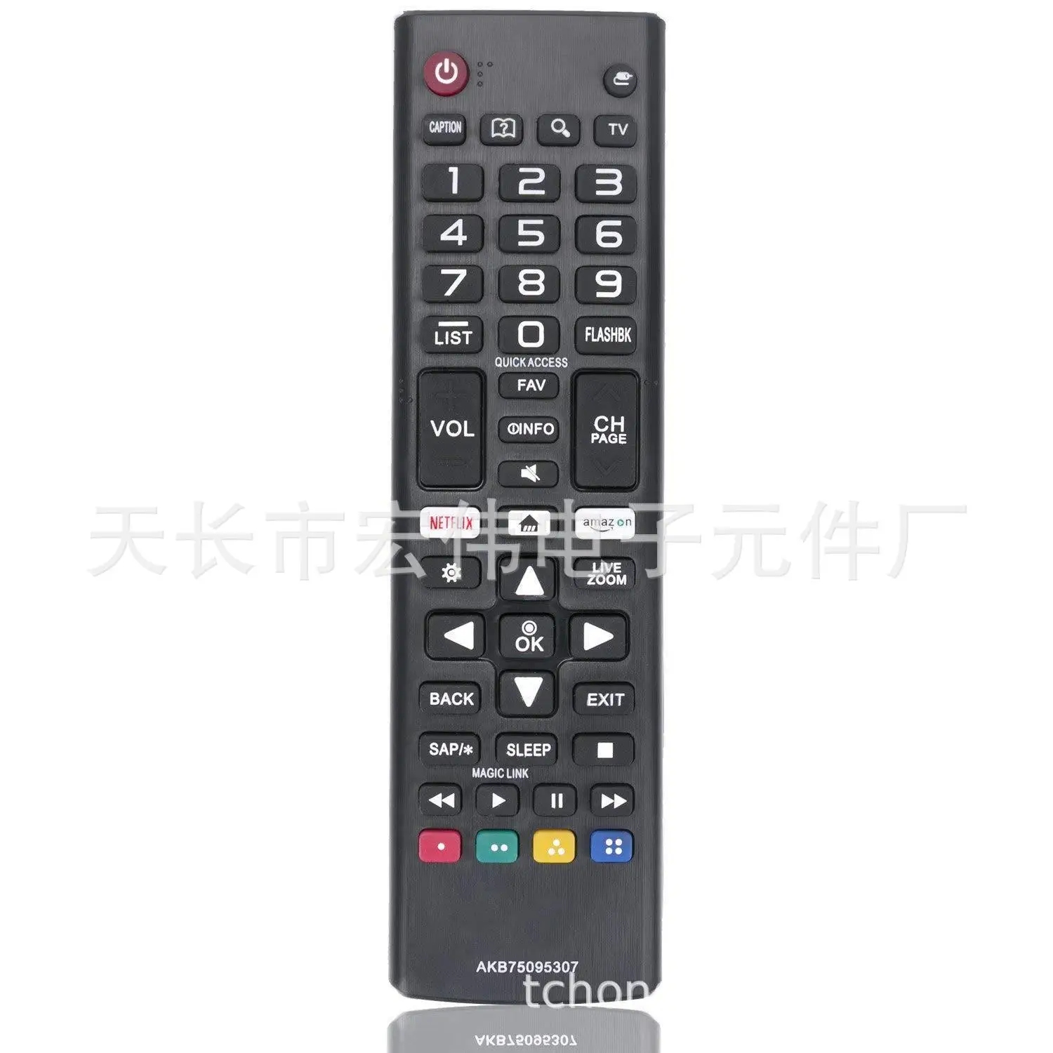 CLAITE Remote Control English Version Universal Smart TV for LG-AKB75095307