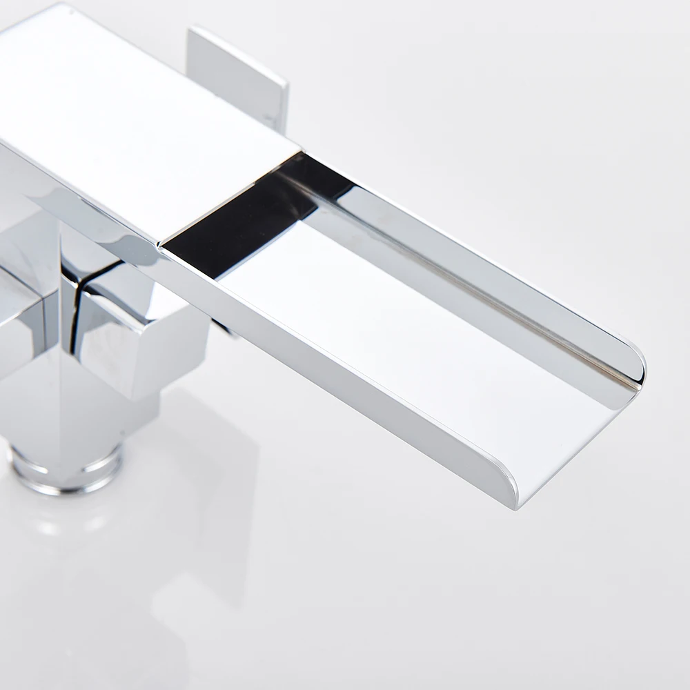 Смеситель для ванны хромированный со светодиодсветильник кой|faucet led|faucet showerfaucet led