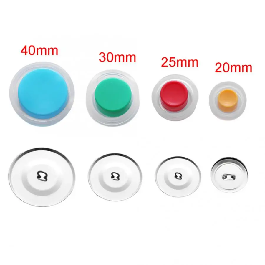 Cloth Bag Cover Buttons Kit DIY Bag Cloth Buckle Set Round Button Base DIY Handmade Crafts Sewing Making Tools 3