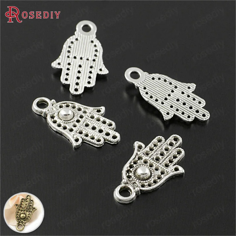 

(E857)100 pieces 19.5x12mm Antique Silver Zinc Alloy Buddha Palm Hand Charms Pendants Diy Jewelry Findings Accessories Wholesale