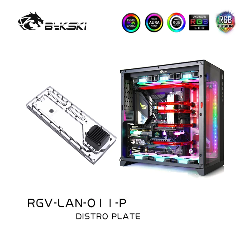 Bykski RGV-LAN-O11-P Distro Plate For Lian Li PC-O11 Dynamic