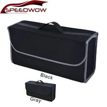 SPEEDWOW – organisateur de coffre de voiture, boîte de rangement en feutre doux, boîte de conteneur de cargaison, sac de coffre, support de rangement multi-poches