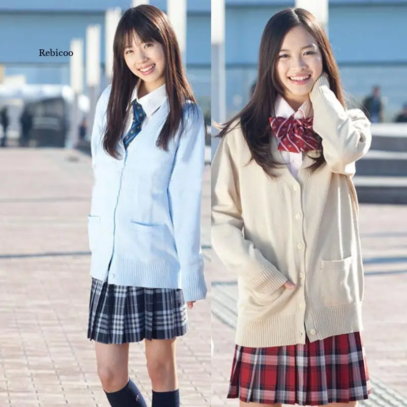 JK Sweater Coat japanese school uniform Uniform Cardigan Soft Super Cute School Multicolor | Тематическая одежда и