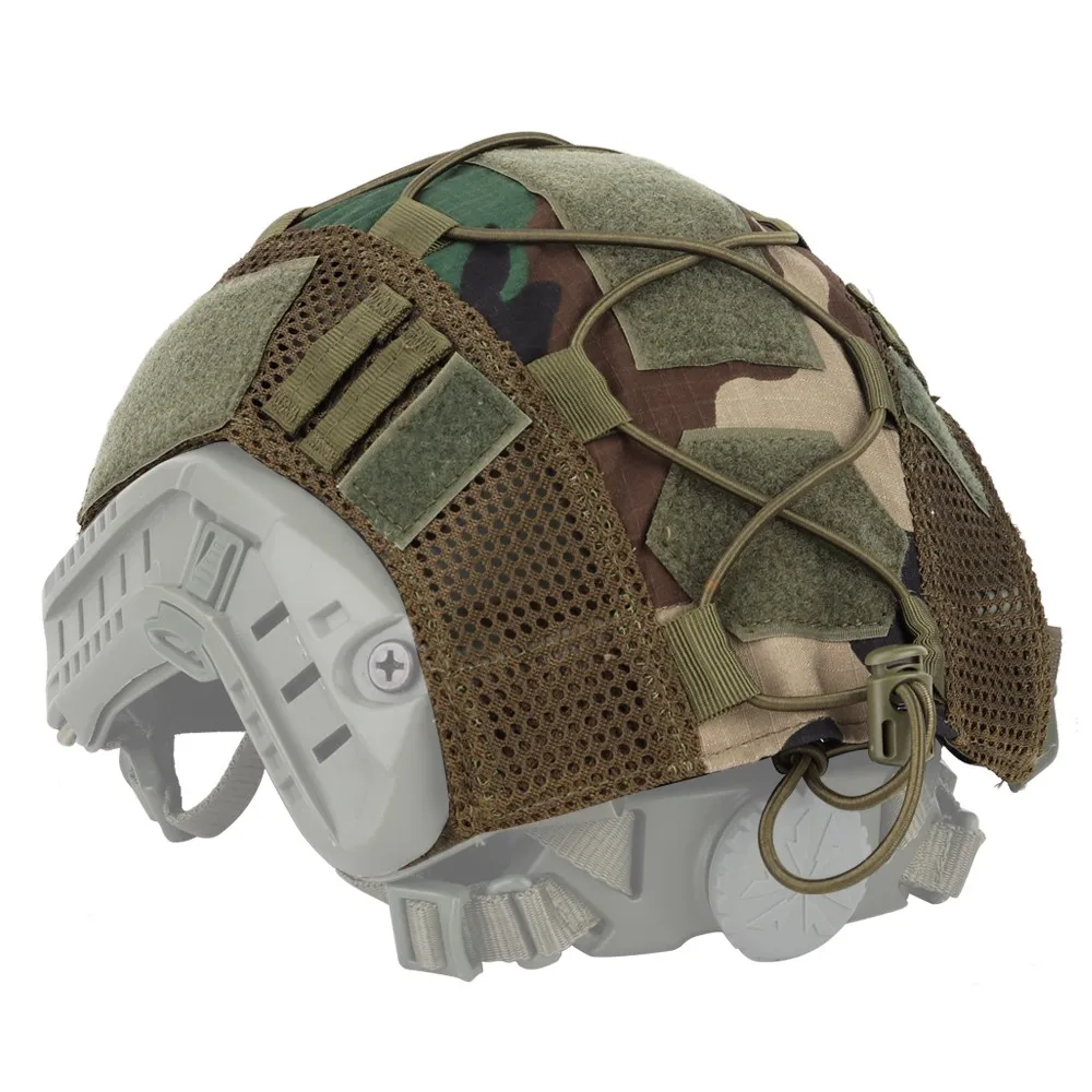 Tactical Helmet Cloth Nylon Mesh Helmet Cover Cloth Airsoft Paintball Patch Hunting Military Gear Outdoor Sports For Fast Helmet