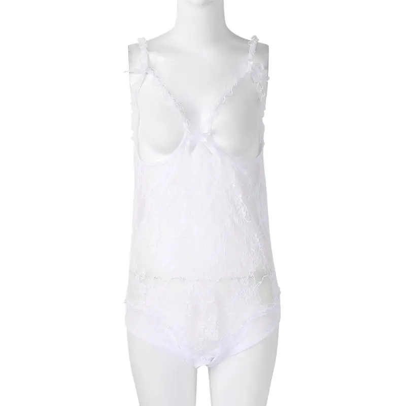 S-XL, женское сексуальное белье, кружевное платье, Babydoll, нижнее белье, ночное белье, боди, белый/черный, 19QF