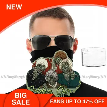 

Ghoul Mouth Face Mask Golden Ghouls Facial Mask Polyester Pretty with Filters Adult Mask