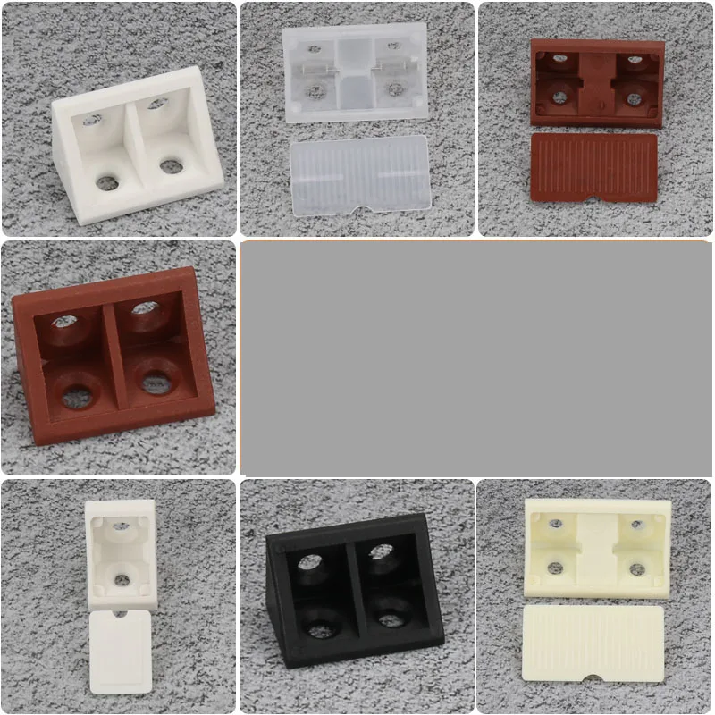 DIY Corner Brackets 20-Pack L Brackets With Screws - 1.57x1.57" Black Corner Braces For Wood Furniture & Shelves Small Corner Shelf-141434