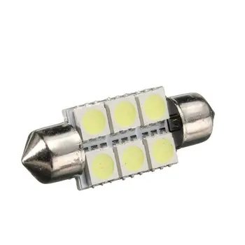 

Double-pointed led reading light Car LED Lights Plate Lamp LED 5050 6SMD Vehicle Lights Replacement