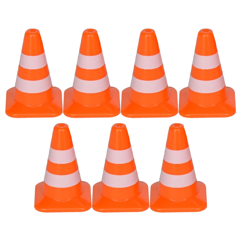 7/14pcs Mini Plastic Traffic Road Cones Toys Training Roadblock Signs Children Educational Toy Kindergarten Teaching Aids | Игрушки и