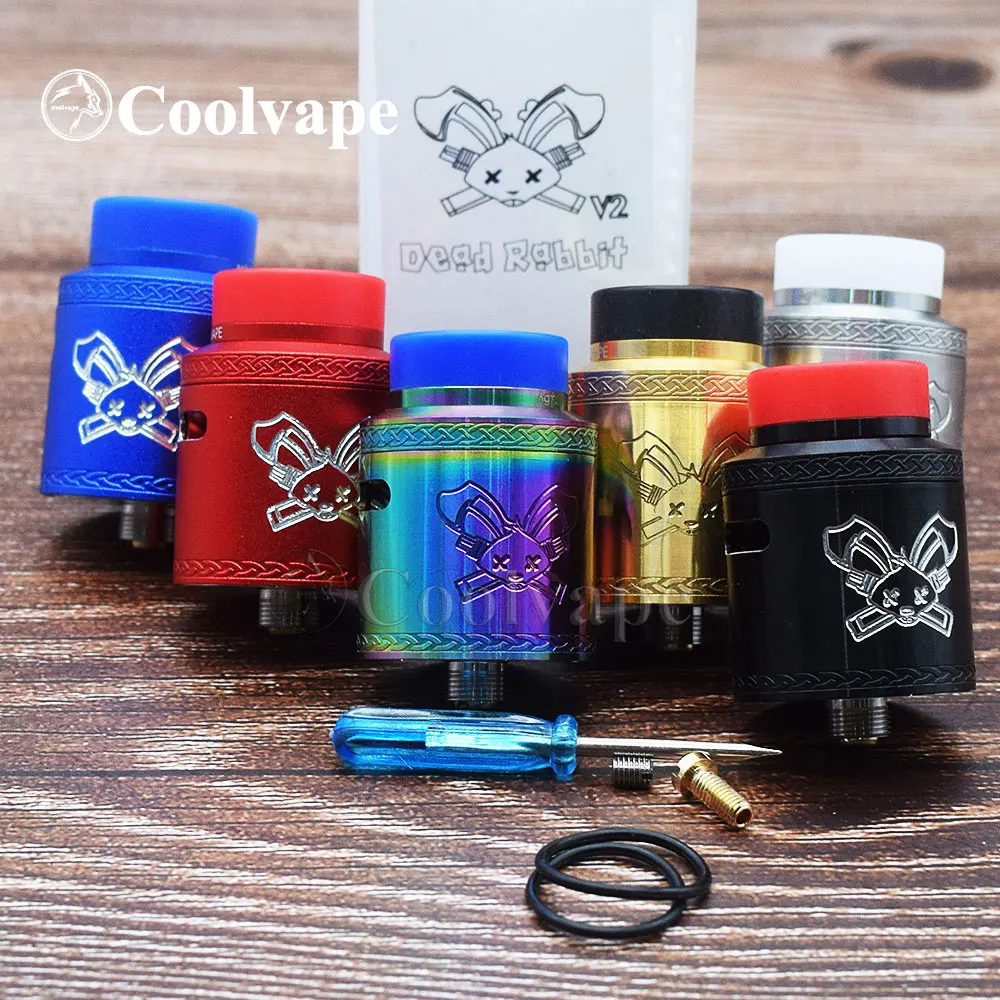 Coolvape Dead Rabbit V2 BF RDA 24 мм с одной/двойной катушкой электронная сигарета испаритель