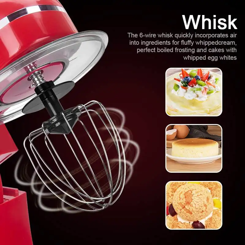 Stainless Steel Electric Blender Kitchen Food Stand Mixer Cream Egg Whisk Cake Bread Mixer Maker Machine