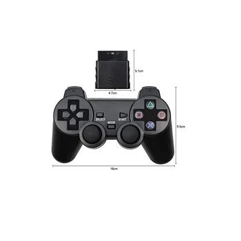 

For Sony PS2 Wireless Controller Bluetooth Gamepad For Play Station 2 Joystick Console For Dualshock 2 Transparent Color