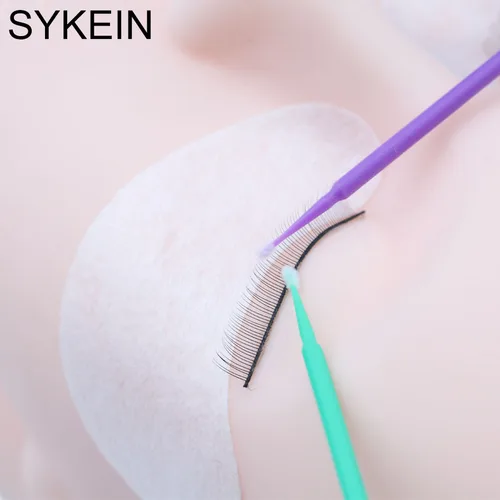50 pcs 크리스탈 개별 Applicators 속눈썹 마스카라 완드 일회용 메이크업 브러쉬 마이크로 브러쉬 속눈썹 확장 메이크업 3
