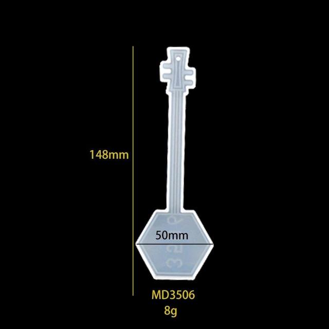 Bookmark Resin Mold Crystal UV Epoxy Silicone Mold Rectangular Lute Shape Resin Mold For DIY School Supplies Resin Craft