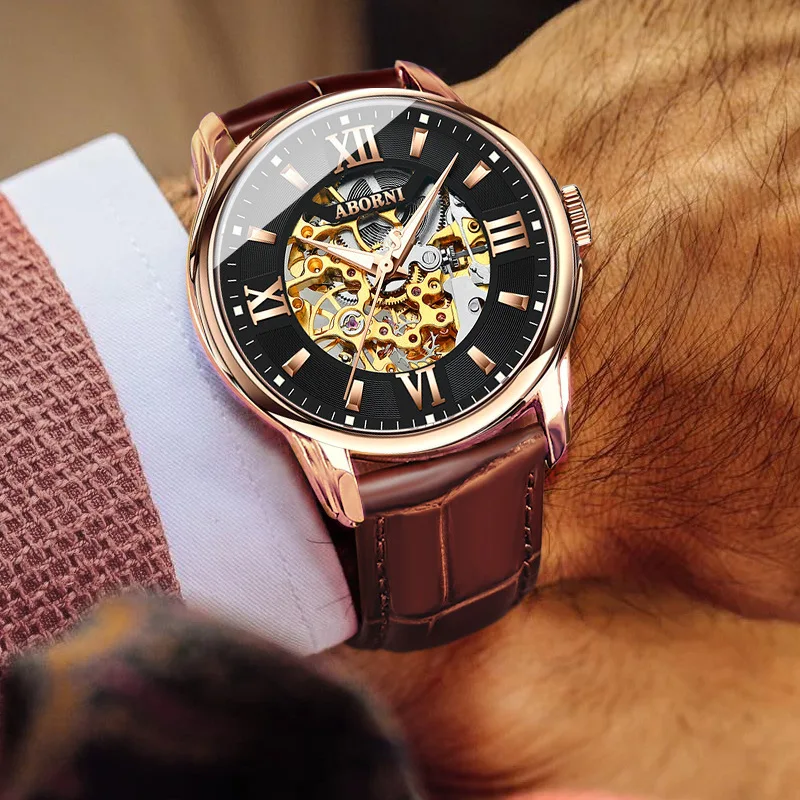

Online Celebrity Watch Men Analog Watch Fully Automatic 2018 New Style Genuine Product Trend Hollow out Wormhole Concept Famous