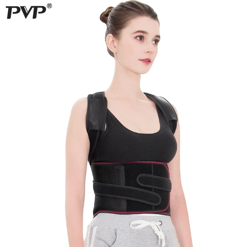 

PVP Adult Child Adjustable Magnetic Posture Corrector Posture Corrector Back Pain Belt Brace Shoulder Lumbar Shoulder Straight
