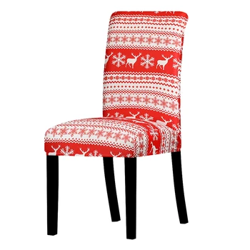 

Christmas Chair Cover Big Elastic Seat Chair Covers Slipcovers Stretch Chair Cover For Home Banquet Hotel Party Decoration