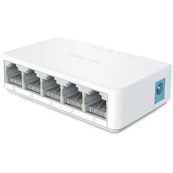 

5-port Switch Portable 100Mbps Desktop Network Switch Home Use Plug And Play Network Switches Cable Splitter Shunt