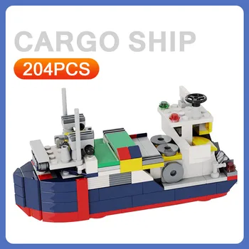 

Creator Cargo Ship Model Boat Building Blocks Kit DIY Assemble Compatible Bricks Kids Educational Toys for Children Gift