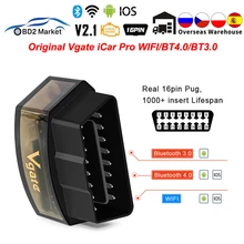 Obd2 wifi bluetooth 4.0 vgate icar pro elm327 obd2 scanner wifi para android/ios elm 327 v2.2 obd 2 obd2 carro ferramenta de diagnóstico automático