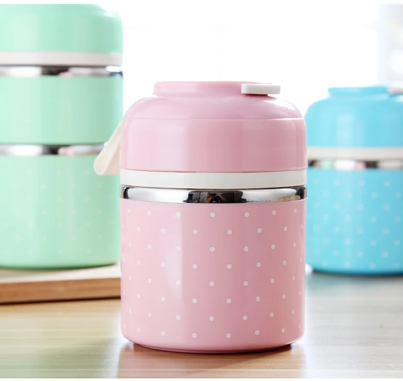 Portable Japanese Lunch Boxs Thermal Insulation Food Containers Stainless Steel Metal Plastic School Kids Bento Box Dinner Sets12