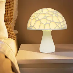 Lampe LED en forme de champignon arc en ciel, Simple, avec chargeur USB, luminaire décoratif d'intérieur, idéal pour une chambre à coucher, une librairie ou une lecture 