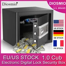 

DIOSMIO 1.0 Cub Safe Box Security Box Electronic Digital Lock Box with Keypad LED Indicator Safe Cabinet Fireproof Waterproof