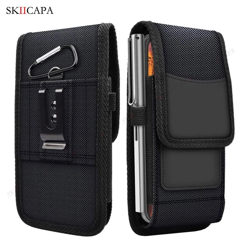 Universal Oxford Cloth Belt Clip Phone Pouch for OPPO Realme GT 8 7 Pro