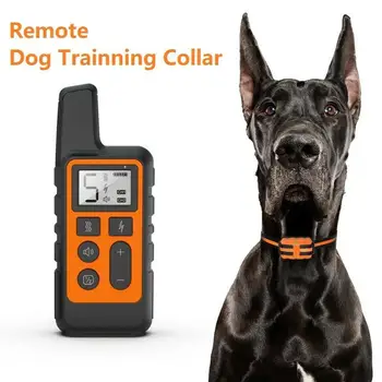 

Pet Dog Repeller Anti Barking Stop Bar 500m Remote Control Electric Shock Vibration Waterproof Collar for Dogs