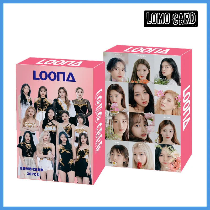 30 шт./компл. Kpop LOONA Lomo карты высокого качества HD фото открытки в альбом |