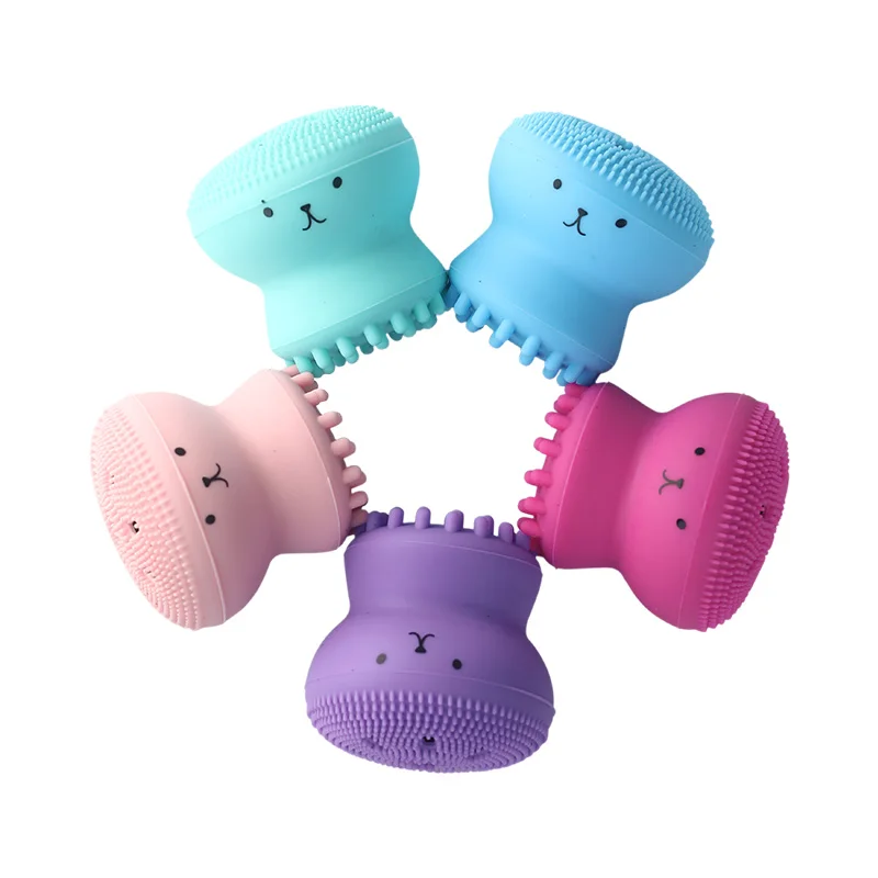 Cleansing-Brushes Massage Octopus Beauty-Instrument Face Facial Silicone Clean-Pores/exfoliate