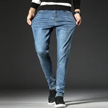 Для мужчин Классические джинсы Homme Pantalones Hombre Для мужчин Spijkerbroek Mannen мягкие синие байкерские Masculino Джинсовые комбинезоны Для мужчин брюки для девочек