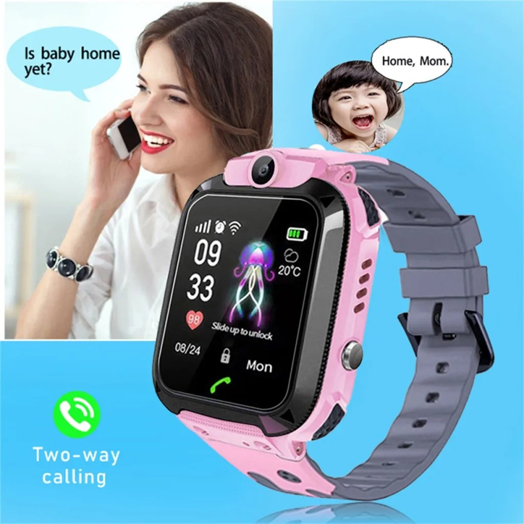 Q15 New kids Tracker Watch Smart LBS Waterproof Camera IOS Android Multifunction Digital childern Wristwatch Gift | Электроника