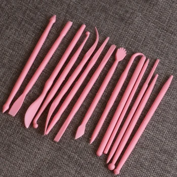 

14pcs/set DIY Fondant Cake Decorating Tools Flower Modelling Craft Clays Tool Cake Biscuit Cookie Cutter Engraved Pen Cake Tools