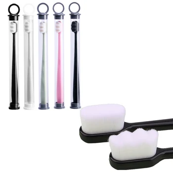 

1PC Ultra-fine toothbrush Super Soft Bristle Toothbrush With Holder Deep Cleaning Brush For Oral Care Tools