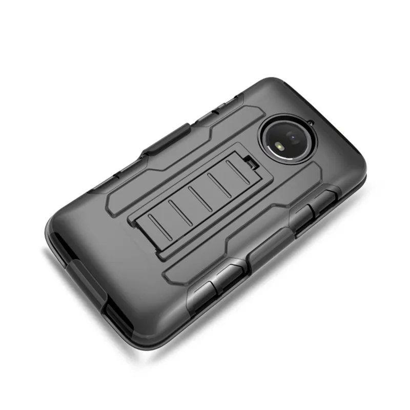 

Motorola moto e4 g4 Plus z2 Play m XT1662 Z FORCE PU Silicon Rubber Rotatable Back Clip Belt Clip 360 Full Body Protection Case