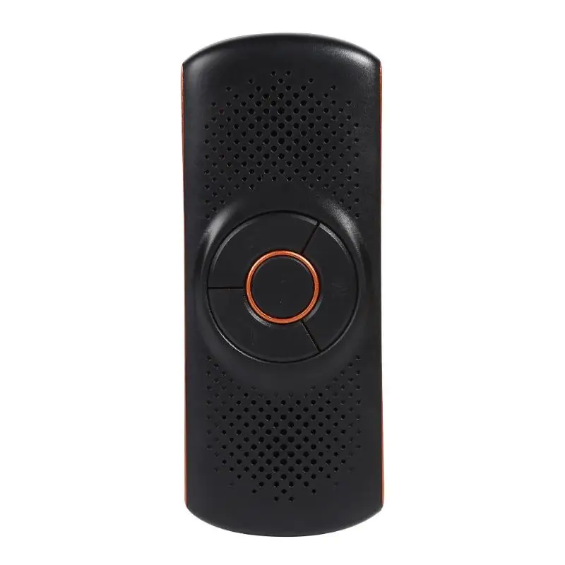 Автомобиль T826 Bluetooth гарнитура MP3 плеер Солнцезащитный козырек клип динамик телефон автомобильный комплект беспроводной Bluetooth динамик телефон - Название цвета: Оранжевый