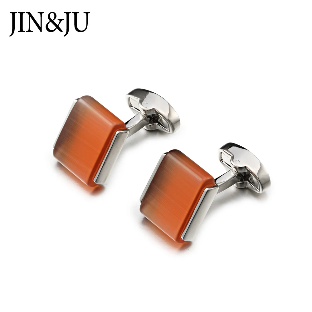 Низкие-key забавные кошачий глаз камень запонки для мужчин s JIN &amp JU высокое