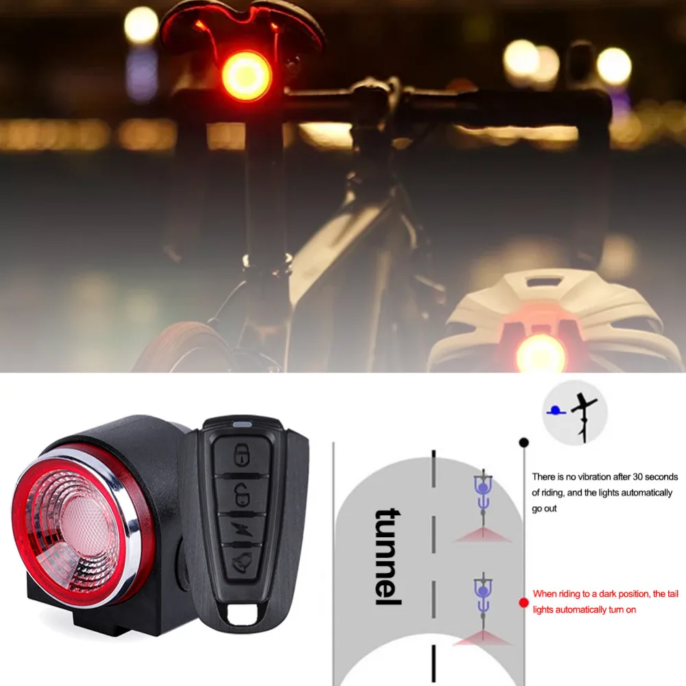 Antusi A8/A6/Q3/Q1 Cycling Warning Lantern Optional Braking Light Anti