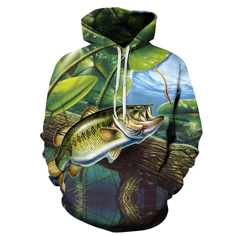 Bassland new fishing Clothes Light weight Soft Sunscreen 3d digital printing polyester fiber hooded winter sea Fishing tackle