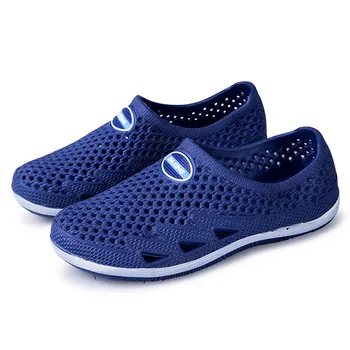 

SAGACE Men's Slipper Summer Leisure Mens Flats Beach Shoes Sea Non-slip Breathable Hole Shoe Slippers 2020 Fashion Slippers Men